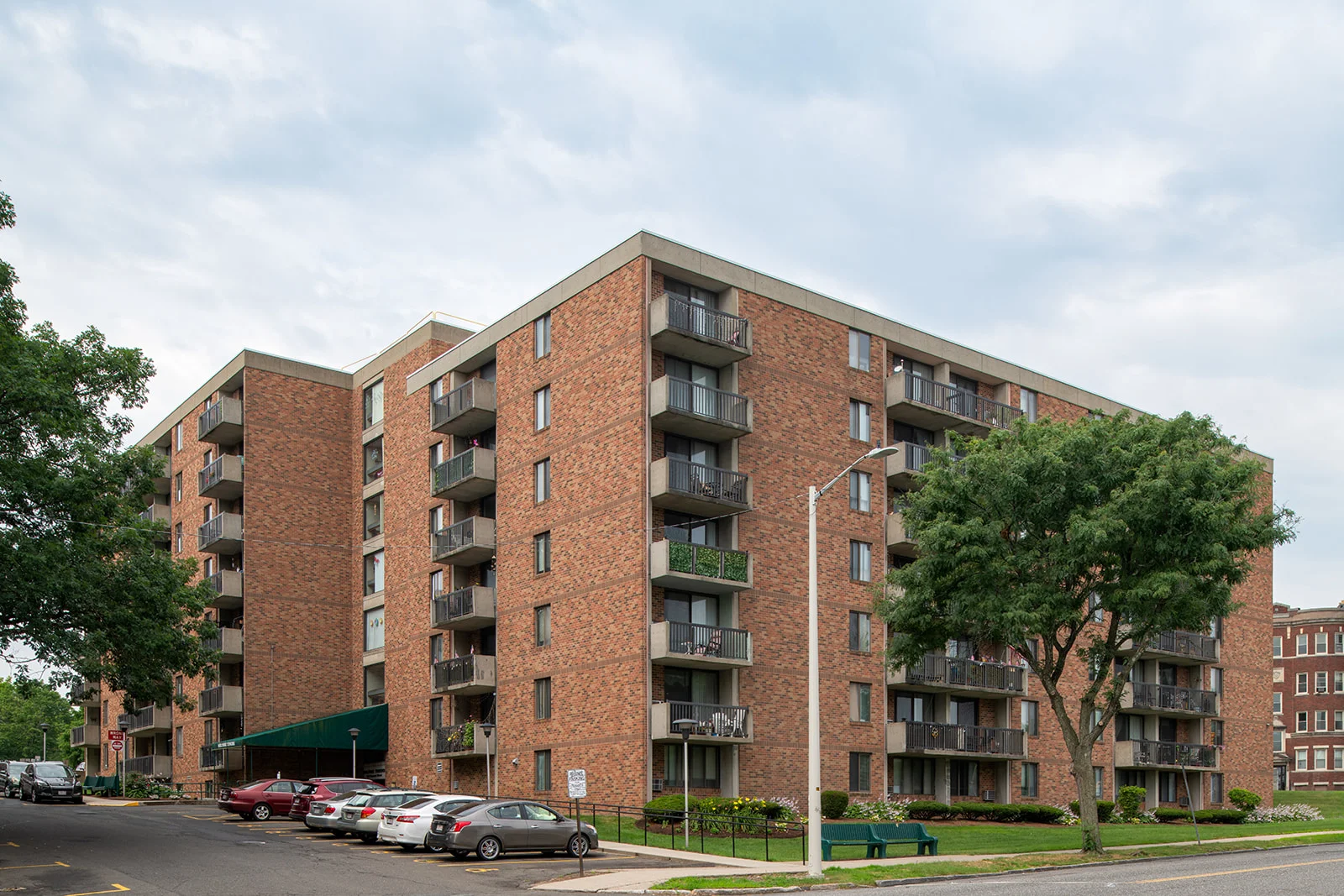Holyoke Towers building side exterior